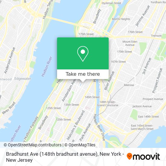Mapa de Bradhurst Ave (148th bradhurst avenue)
