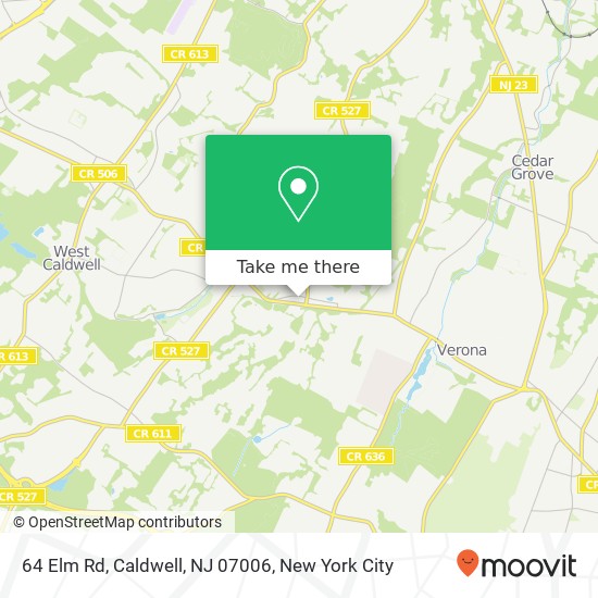 64 Elm Rd, Caldwell, NJ 07006 map