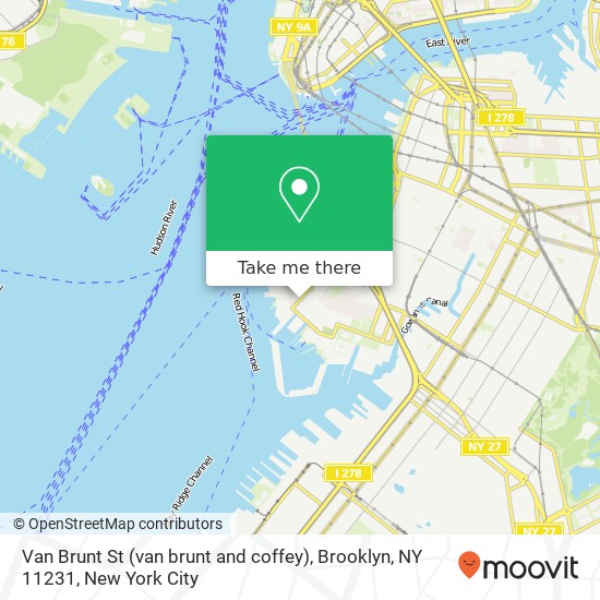 Van Brunt St (van brunt and coffey), Brooklyn, NY 11231 map