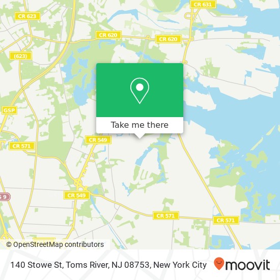 140 Stowe St, Toms River, NJ 08753 map