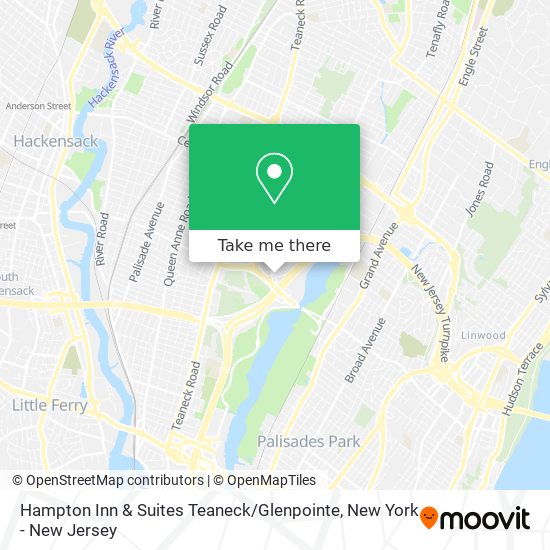 Mapa de Hampton Inn & Suites Teaneck / Glenpointe