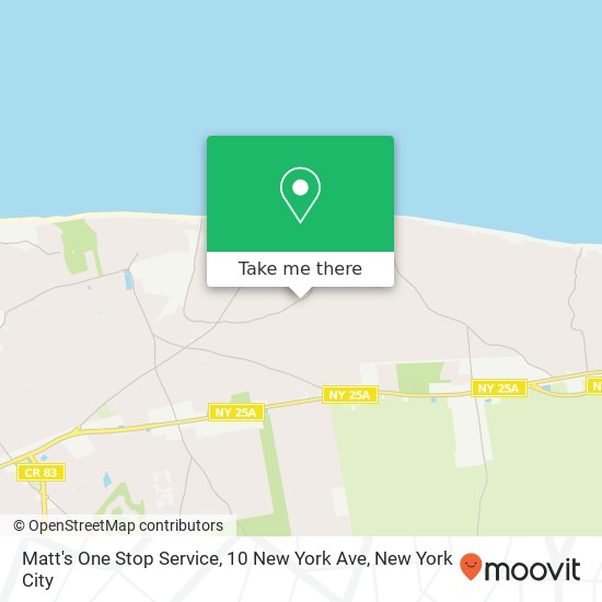 Matt's One Stop Service, 10 New York Ave map