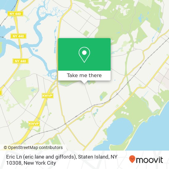 Mapa de Eric Ln (eric lane and giffords), Staten Island, NY 10308