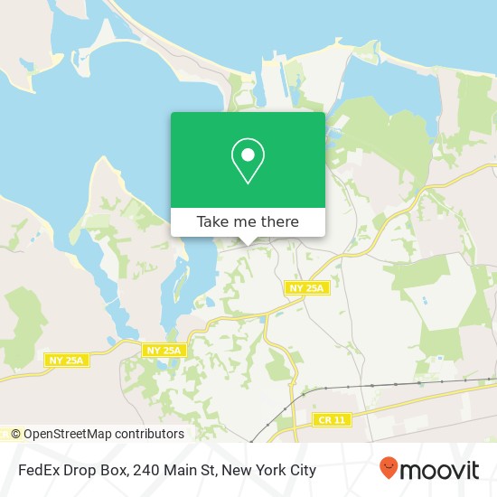 Mapa de FedEx Drop Box, 240 Main St