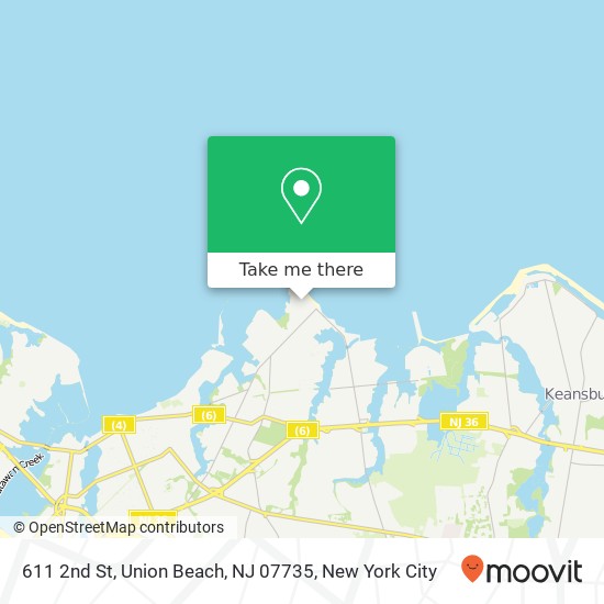 611 2nd St, Union Beach, NJ 07735 map