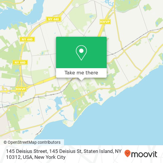 145 Deisius Street, 145 Deisius St, Staten Island, NY 10312, USA map