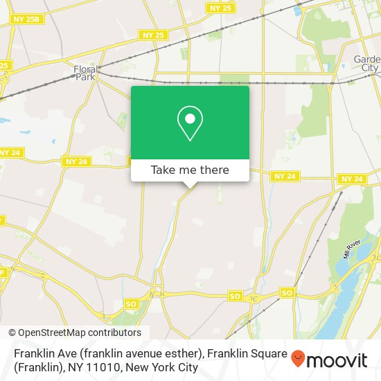 Franklin Ave (franklin avenue esther), Franklin Square (Franklin), NY 11010 map