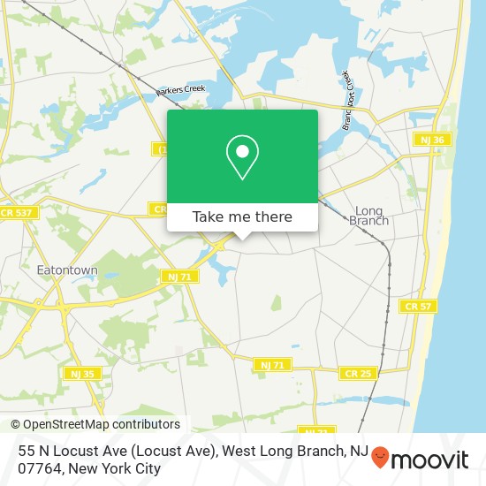 55 N Locust Ave (Locust Ave), West Long Branch, NJ 07764 map