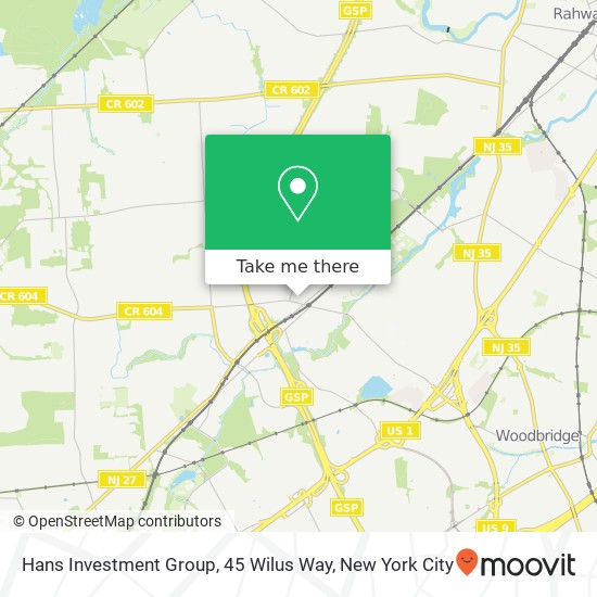 Mapa de Hans Investment Group, 45 Wilus Way