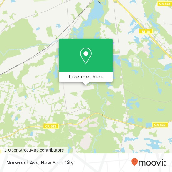 Mapa de Norwood Ave, Monroe Twp, NJ 08831