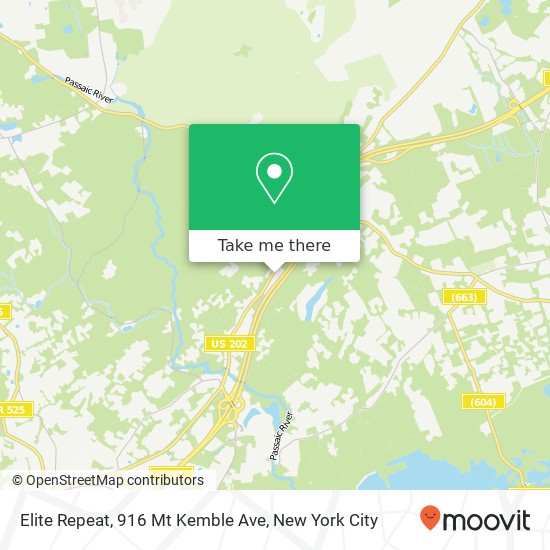 Mapa de Elite Repeat, 916 Mt Kemble Ave