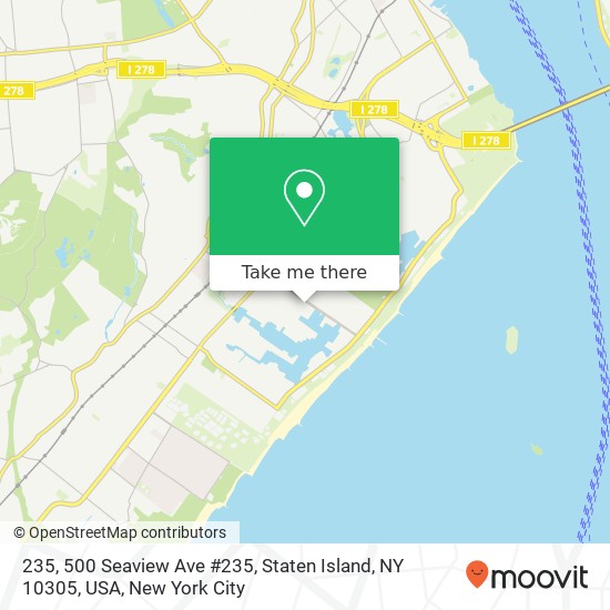 Mapa de 235, 500 Seaview Ave #235, Staten Island, NY 10305, USA