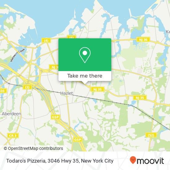 Mapa de Todaro's Pizzeria, 3046 Hwy 35