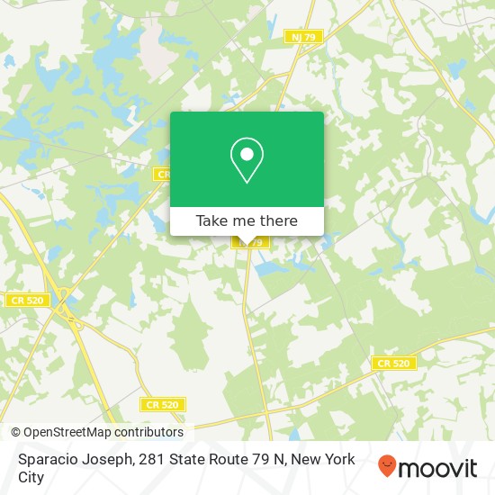 Mapa de Sparacio Joseph, 281 State Route 79 N