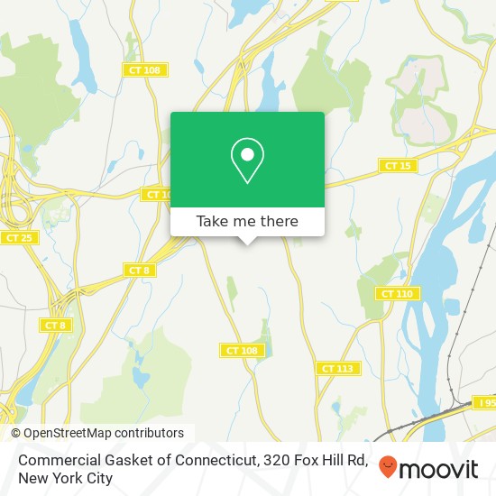 Mapa de Commercial Gasket of Connecticut, 320 Fox Hill Rd