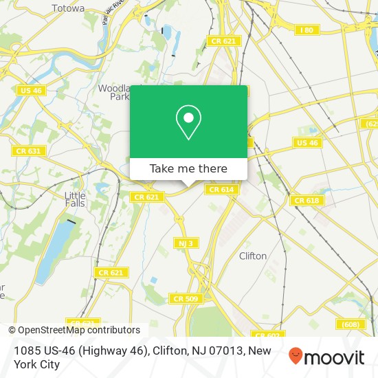 1085 US-46 (Highway 46), Clifton, NJ 07013 map