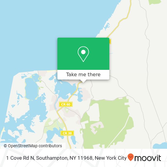 1 Cove Rd N, Southampton, NY 11968 map