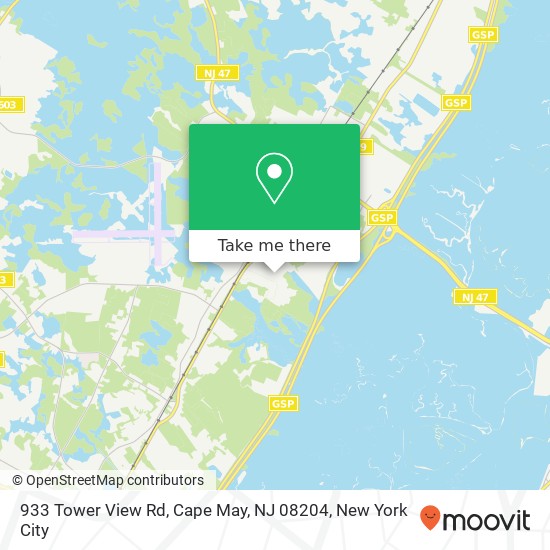933 Tower View Rd, Cape May, NJ 08204 map