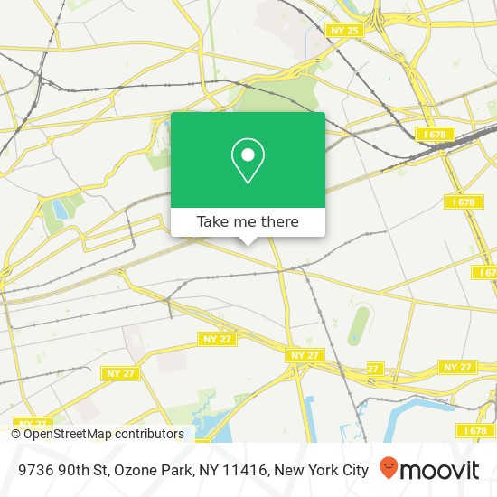 9736 90th St, Ozone Park, NY 11416 map