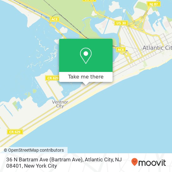 36 N Bartram Ave (Bartram Ave), Atlantic City, NJ 08401 map