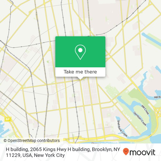 H  building, 2065 Kings Hwy H  building, Brooklyn, NY 11229, USA map