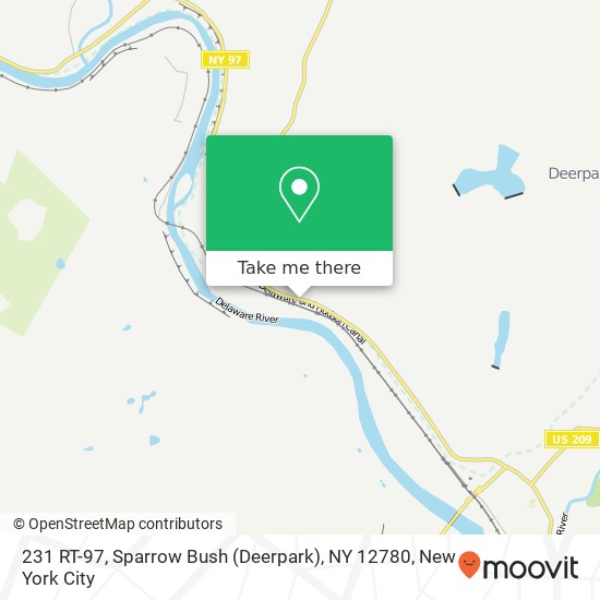 Mapa de 231 RT-97, Sparrow Bush (Deerpark), NY 12780