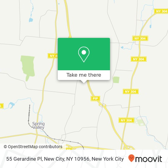 Mapa de 55 Gerardine Pl, New City, NY 10956