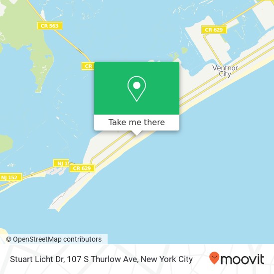 Mapa de Stuart Licht Dr, 107 S Thurlow Ave