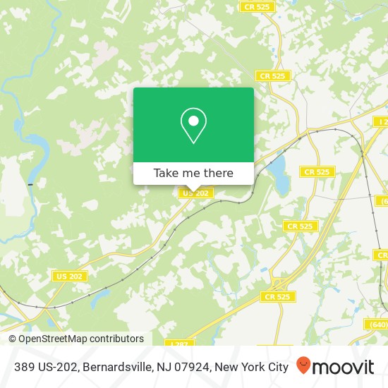 389 US-202, Bernardsville, NJ 07924 map