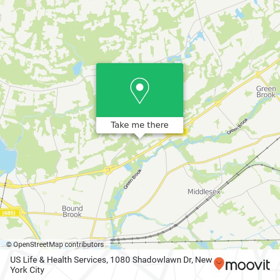 US Life & Health Services, 1080 Shadowlawn Dr map