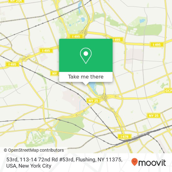 Mapa de 53rd, 113-14 72nd Rd #53rd, Flushing, NY 11375, USA