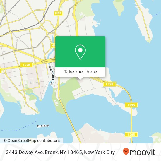 3443 Dewey Ave, Bronx, NY 10465 map