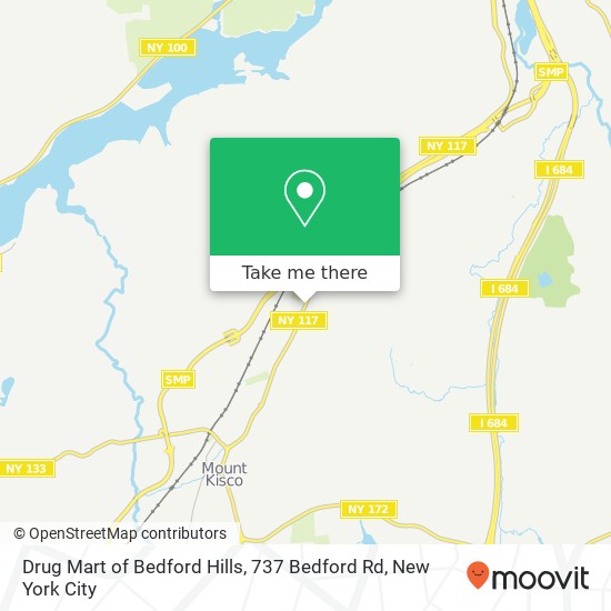 Drug Mart of Bedford Hills, 737 Bedford Rd map