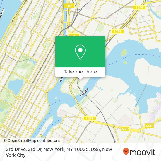 Mapa de 3rd Drive, 3rd Dr, New York, NY 10035, USA