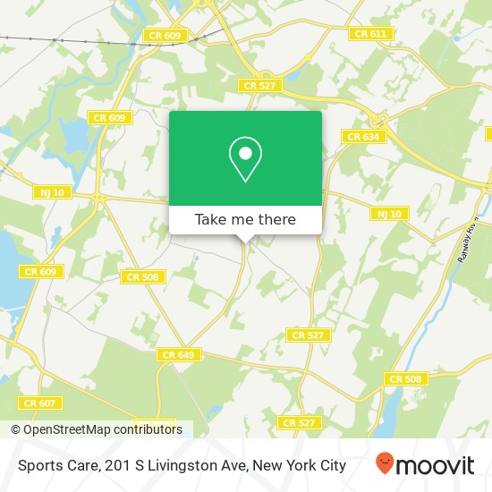 Sports Care, 201 S Livingston Ave map