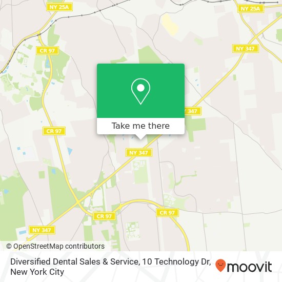 Diversified Dental Sales & Service, 10 Technology Dr map