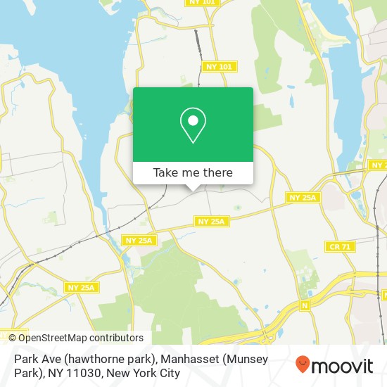 Mapa de Park Ave (hawthorne park), Manhasset (Munsey Park), NY 11030