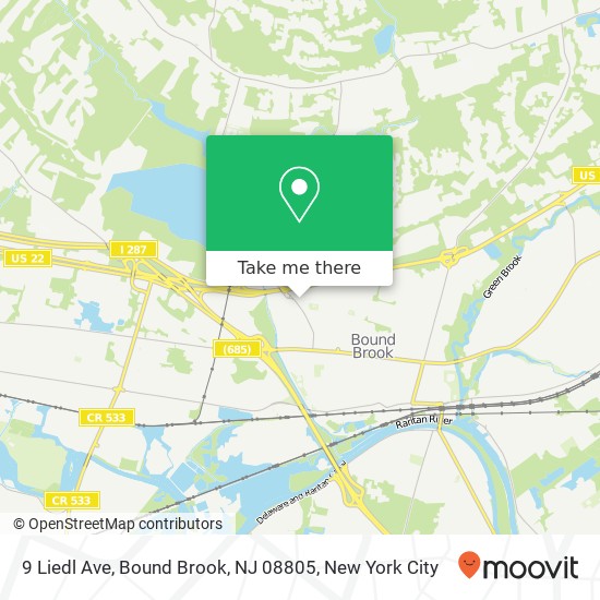 9 Liedl Ave, Bound Brook, NJ 08805 map