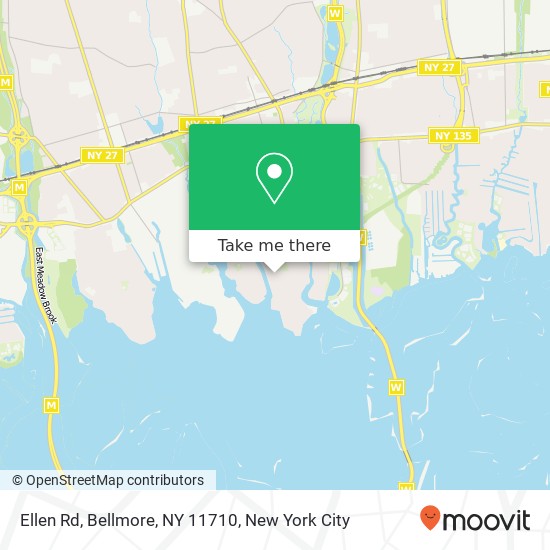 Ellen Rd, Bellmore, NY 11710 map