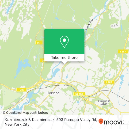 Mapa de Kazmierczak & Kazmierczak, 593 Ramapo Valley Rd