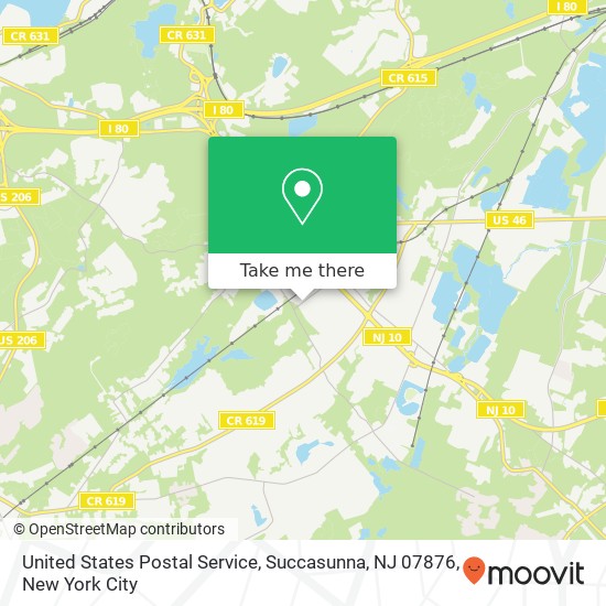 United States Postal Service, Succasunna, NJ 07876 map