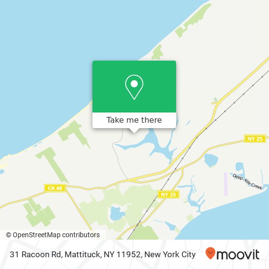 Mapa de 31 Racoon Rd, Mattituck, NY 11952