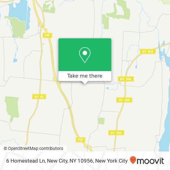 Mapa de 6 Homestead Ln, New City, NY 10956