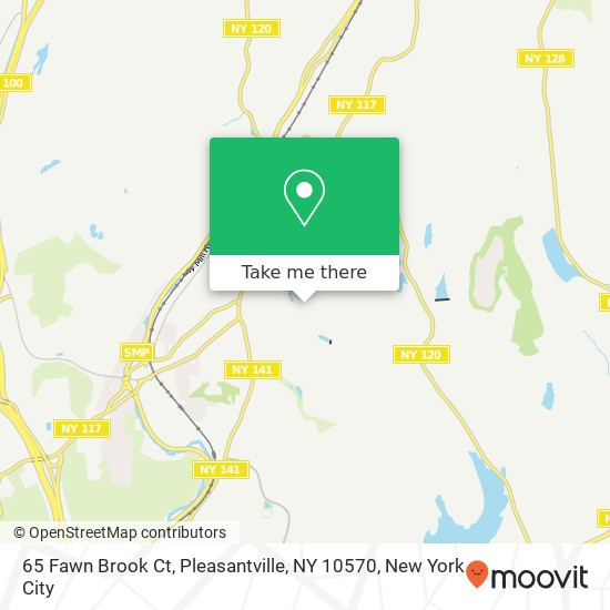 Mapa de 65 Fawn Brook Ct, Pleasantville, NY 10570