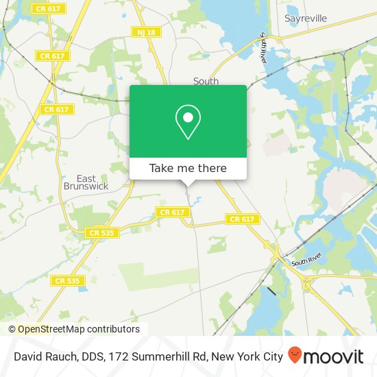 David Rauch, DDS, 172 Summerhill Rd map