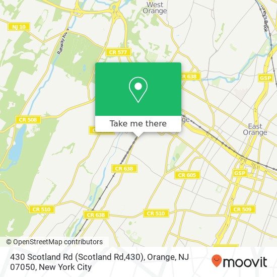 430 Scotland Rd (Scotland Rd,430), Orange, NJ 07050 map