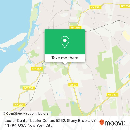 Mapa de Laufer Center, Laufer Center, 5252, Stony Brook, NY 11794, USA