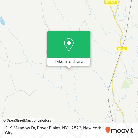 219 Meadow Dr, Dover Plains, NY 12522 map