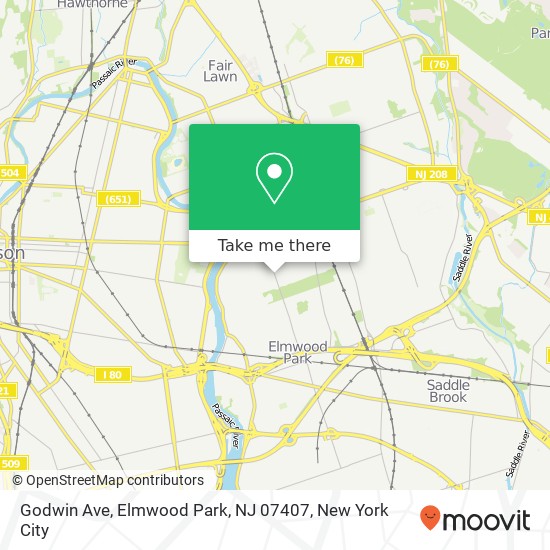 Godwin Ave, Elmwood Park, NJ 07407 map