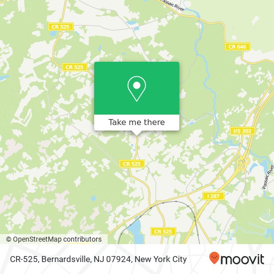 CR-525, Bernardsville, NJ 07924 map
